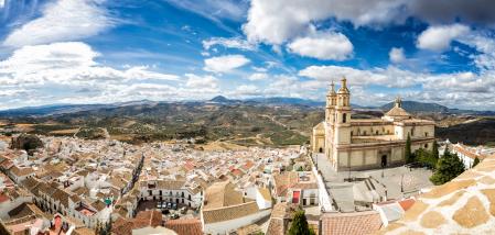 Vistas desde el castillo de Olvera