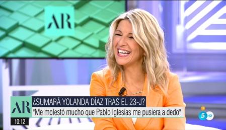 La reacción de Yolanda Díaz a la 'propuesta' de Ana Rosa Quintana