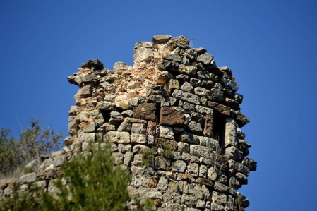 Pocas paredes quedan en pie del castillo.