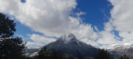 Pedraforca nevado.