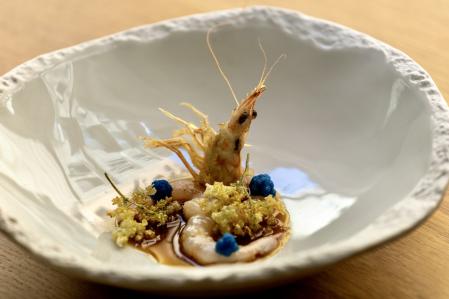 Quisquillas y espárrago blanco de Tudela