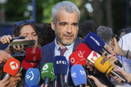 El presidente y consejero delegado de Aena, Maurici Lucena, tras su reunión con Almeida