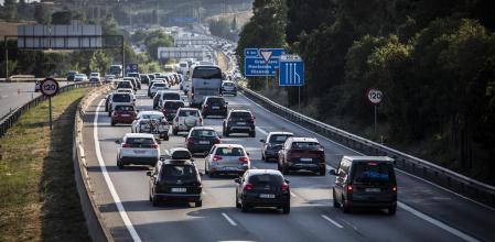 25 - 06 - 2023 / Granollers - La Roca / Retenciones para el regreso a Barcelona tras el fin de semana de Sant Joan
