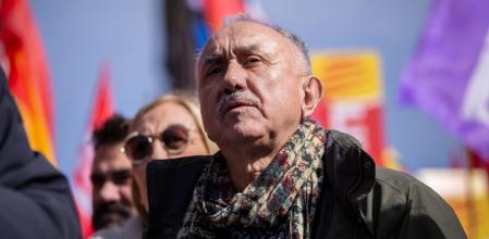 Pepe Álvarez en una de las manifestaciones de UGT