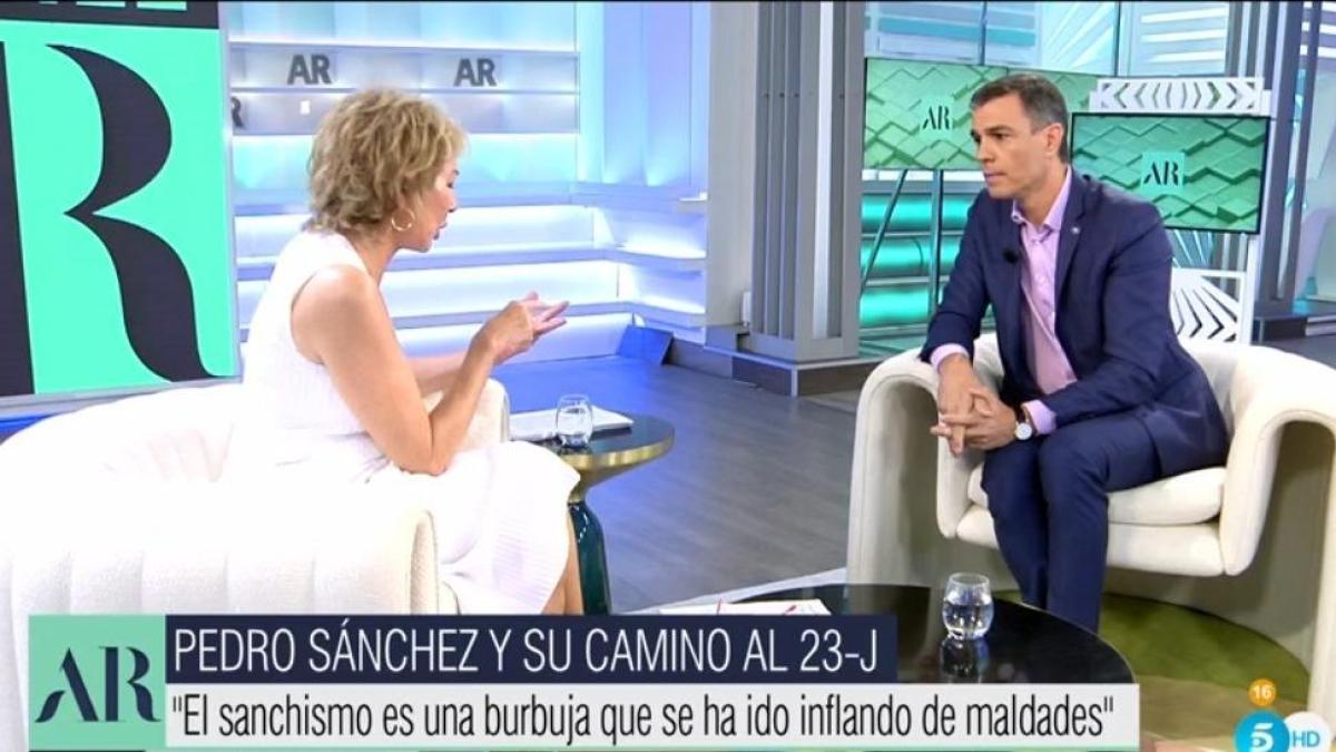 Ana Rosa vota a Pedro Sánchez, o casi