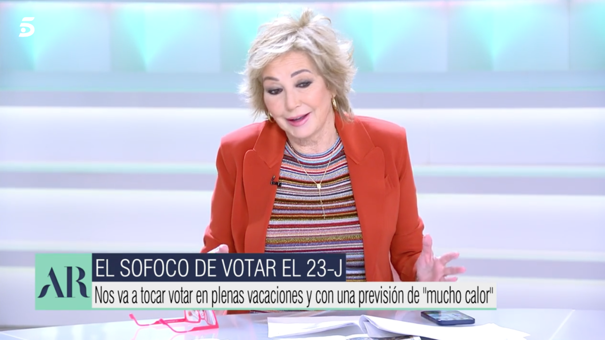 Ana Rosa Quintana retrasa sus vacaciones para cubrir las elecciones del 23-J: Vamos a estar aquí