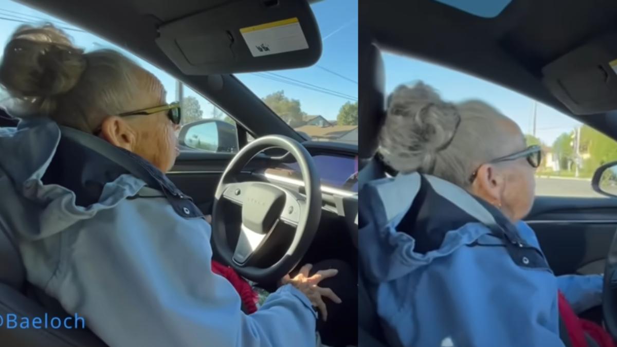 Una mujer de 86 años prueba un coche autónomo y su reacción no tiene precio: “Lo amo”
