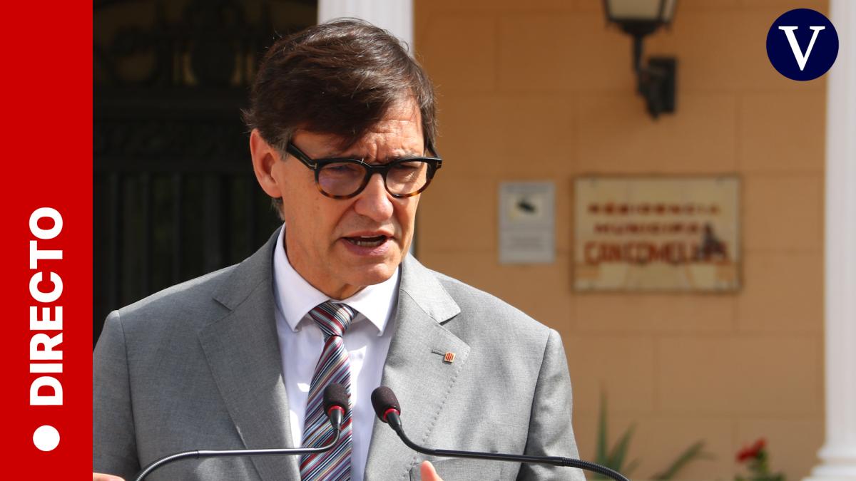 Declaración institucional de Salvador Illa, en streaming
